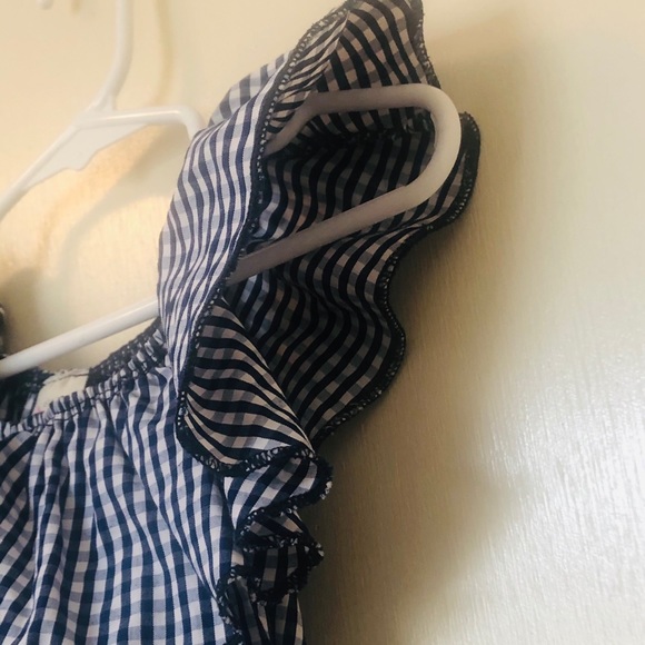 Heart And Arrow Off Shoulder Plaid Dress Size 5 - Picture 8 of 11